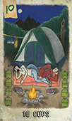 Ten of Cups Tarot card in Omegaland deck