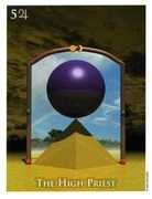 The Hierophant Tarot card in One World Tarot Tarot deck