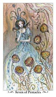 Seven of Coins Tarot card in Paulina Tarot deck