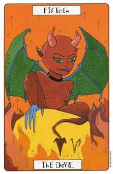 The Devil Tarot card in Phantasmagoric Tarot deck