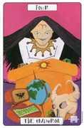 The Emperor Tarot card in Phantasmagoric Tarot deck