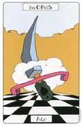 Ace of Swords Tarot card in Phantasmagoric deck