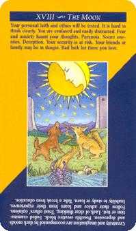 The Moon Tarot card in Quick and Easy Tarot deck