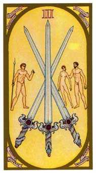 Three of Swords Tarot card in Renaissance Tarot deck