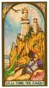 The Tower Tarot card in Renaissance Tarot deck