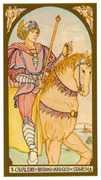 Knight of Wands Tarot card in Renaissance deck