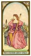 Queen of Wands Tarot card in Renaissance Tarot deck