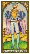 The Emperor Tarot card in Renaissance deck