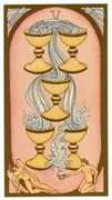 Five of Cups Tarot card in Renaissance deck