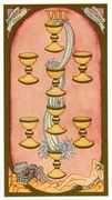 Eight of Cups Tarot card in Renaissance deck