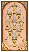 Nine of Cups Tarot card in Renaissance Tarot deck