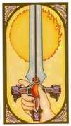 Ace of Swords Tarot card in Renaissance Tarot deck