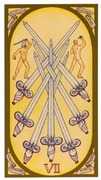 Seven of Swords Tarot card in Renaissance Tarot deck