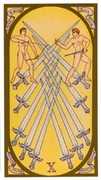 Ten of Swords Tarot card in Renaissance Tarot deck