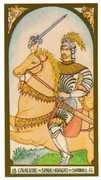 Knight of Swords Tarot card in Renaissance Tarot deck