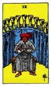 Nine of Cups Tarot card in Rider Waite Tarot deck