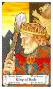 King of Wands Tarot card in Hanson Roberts deck