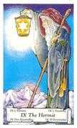 The Hermit Tarot card in Hanson Roberts deck