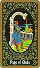 russian - Page of Clubs