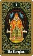 The Hierophant Tarot card in Russian deck
