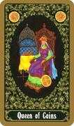 Queen of Coins Tarot card in Russian Tarot deck
