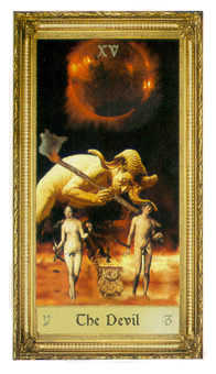 The Devil Tarot card in Sacred Art Tarot deck