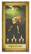 Eight of Cups Tarot card in Sacred Art Tarot deck