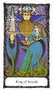 King of Swords Tarot card in Sacred Rose deck