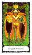 King of Pentacles Tarot card in Sacred Rose deck