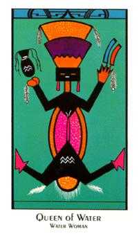 Queen of Water Tarot card in Santa Fe Tarot deck