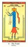 The Fool Tarot card in Santa Fe Tarot deck