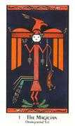The Magician Tarot card in Santa Fe deck