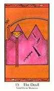 The Devil Tarot card in Santa Fe Tarot deck