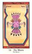 The Moon Tarot card in Santa Fe Tarot deck
