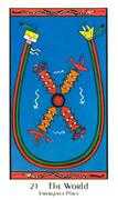 The World Tarot card in Santa Fe Tarot deck