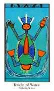 Knight of Water Tarot card in Santa Fe deck