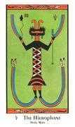 The Hierophant Tarot card in Santa Fe Tarot deck