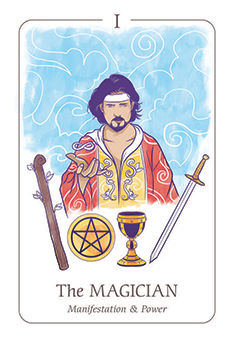 The Magician Tarot card in Simplicity Tarot deck