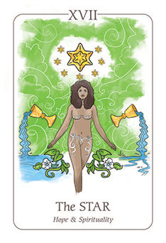 The Star Tarot card in Simplicity Tarot deck