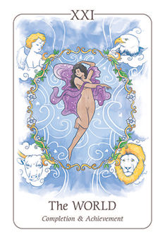 The World Tarot card in Simplicity Tarot deck