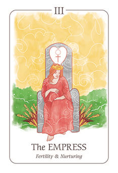 The Empress Tarot card in Simplicity Tarot deck
