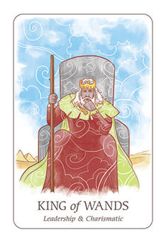 King of Wands Tarot card in Simplicity Tarot deck