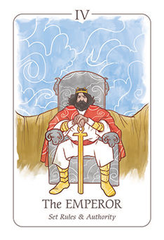 The Emperor Tarot card in Simplicity Tarot deck