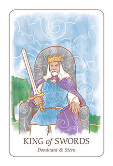 King of Swords Tarot card in Simplicity Tarot deck