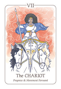 The Chariot Tarot card in Simplicity Tarot deck
