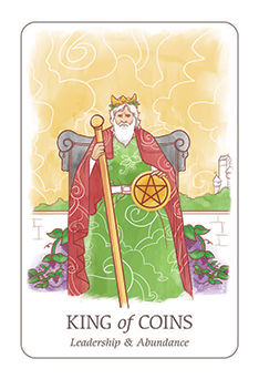 King of Coins Tarot card in Simplicity Tarot deck