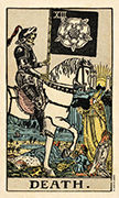 Death Tarot card in Smith Waite Centennial Tarot deck