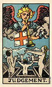 Judgement Tarot card in Smith Waite Centennial Tarot deck