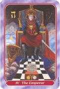 The Emperor Tarot card in Spiral deck