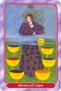 Seven of Cups Tarot card in Spiral deck